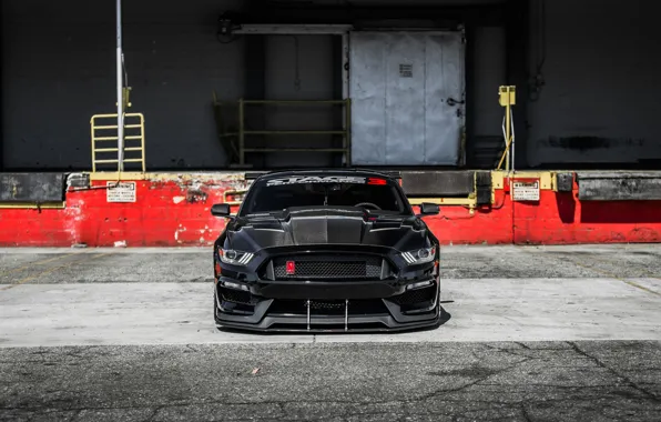 Mustang, Ford, Front, Black, Face