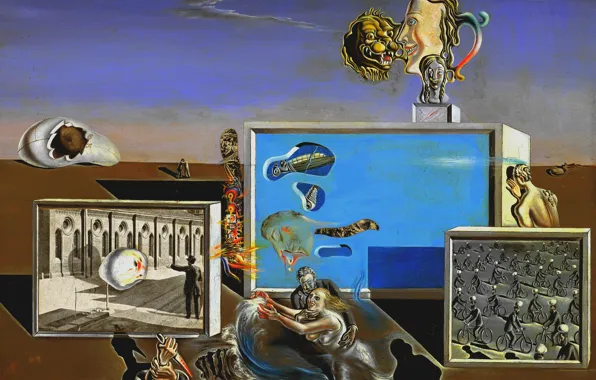 Картинка сюрреализм, картина, Сальвадор Дали, Salvador Dali, Просвещенные Удовольствия