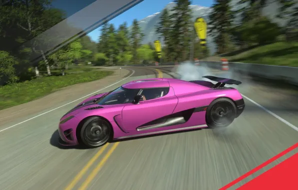Koenigsegg, Drift, Driveclub, Pink car