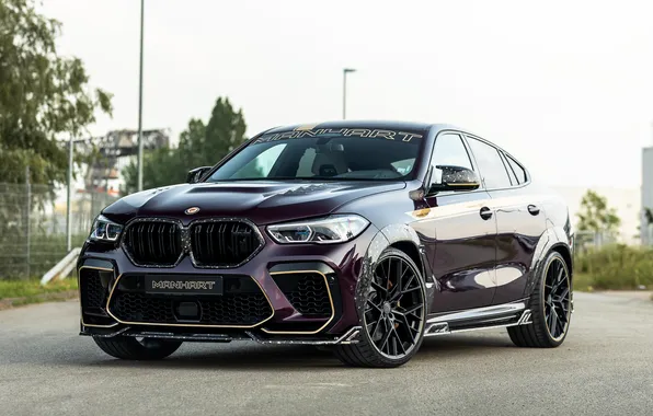 BMW, BMW X6, Road, Trees, Manhart, Gold Edition, Manhart MHX6