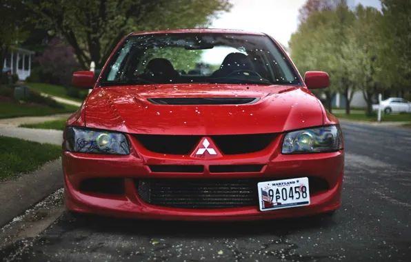 Turbo, red, mitsubishi, japan, jdm, tuning, lancer, evolution