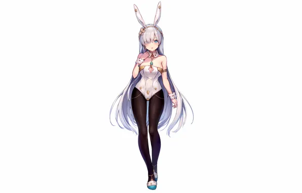 Girl, sexy, cleavage, long hair, legs, boobs, anime, beautiful
