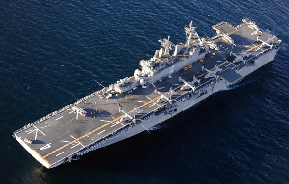 Картинка оружие, корабль, multipurpose amphibious assault ship, USS Boxer