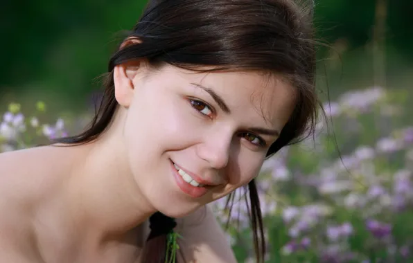 Картинка smile, beautiful, pretty, face, Close Up, Close Shot, Karolina Young, Close Face