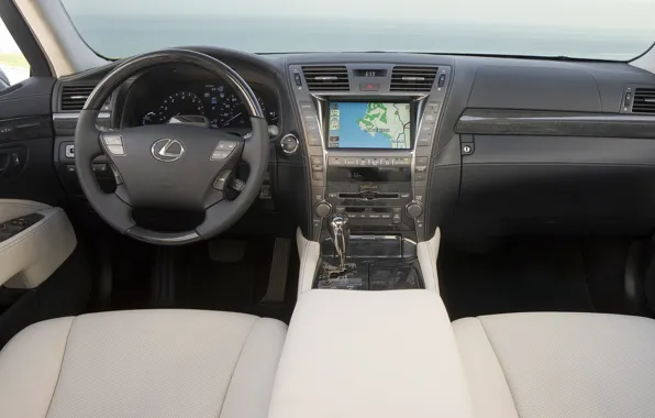 Машина, авто, lexus, седан, салон, лексус, гибрид, приборная панель