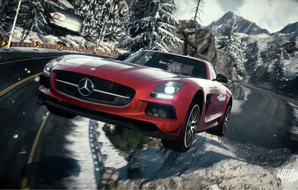 Mercedes, Need for Speed, nfs, SLS, 2013, Rivals, NFSR
