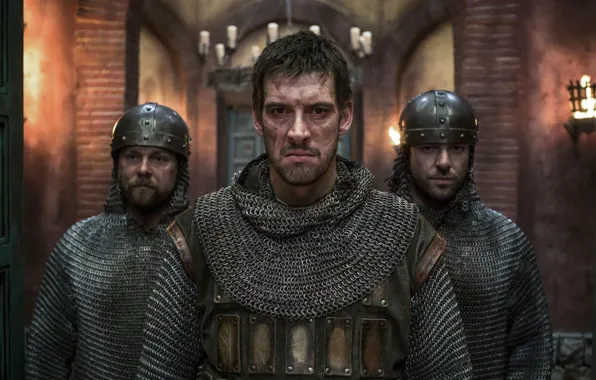 Soldier, man, helmet, scar, tv series, The Last Kingdom