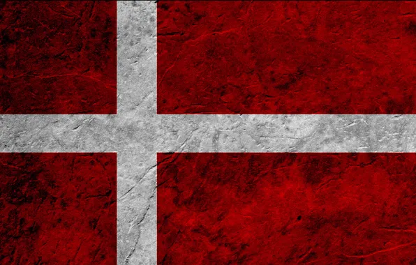 Red, white, flag, Denmark
