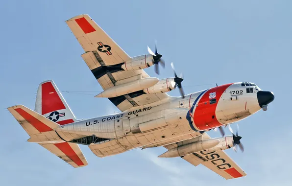 Картинка авиация, самолёт, US Coast Guard HC-130