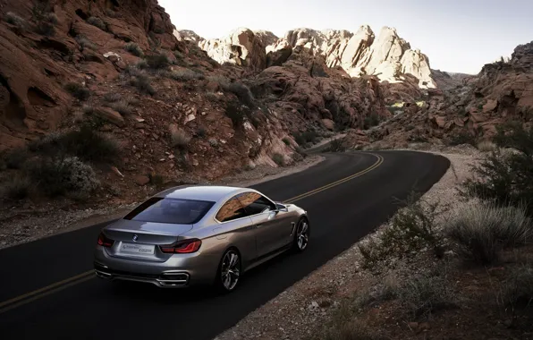 BMW, sedan, gray, 4series