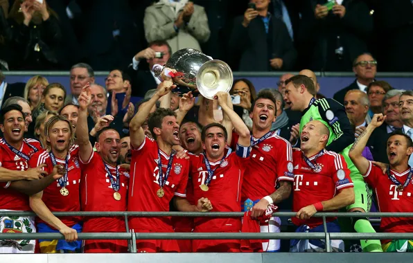 Бавария, Футбол, Лига Чемпионов, Champions League, UEFA, Уэмбли, Bayern, Чемпионы