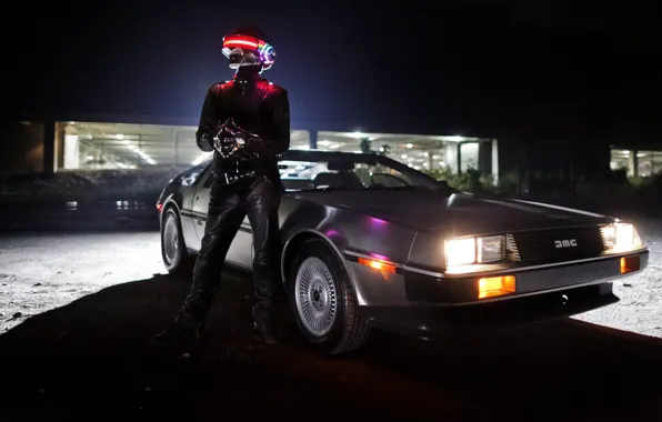 Музыка, DeLorean DMC-12, Daft Punk, Thomas Bangalter, DeLorean, Дафт Панк, Тома