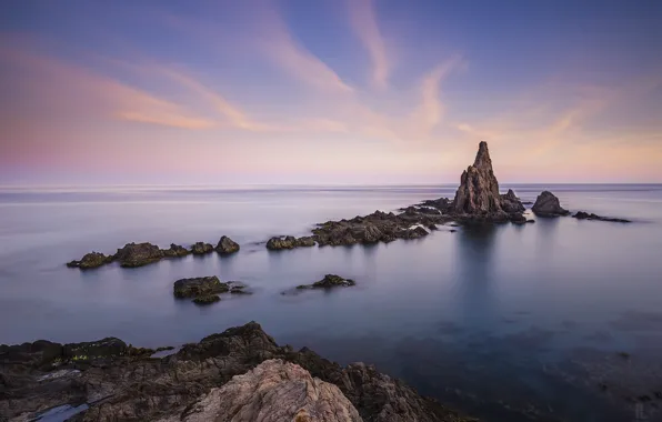 Картинка море, вода, скала, Камни