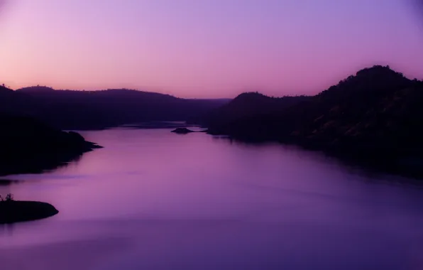 Вода, река, пейзажи, вечер