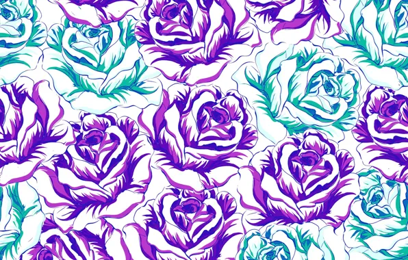 Фон, розы, coloful