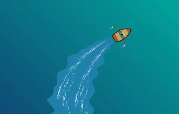Море, фон, vector, лодка, blue