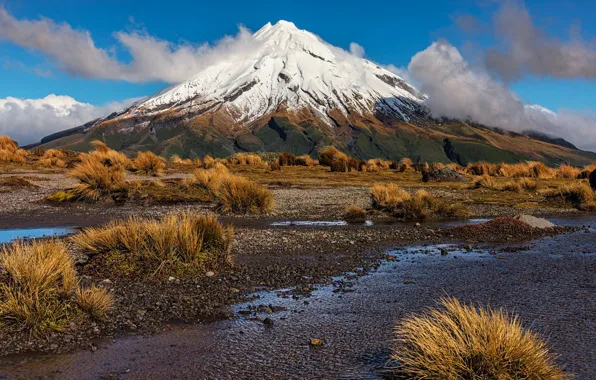 Картинка гора, Новая Зеландия, New Zealand, Таранаки