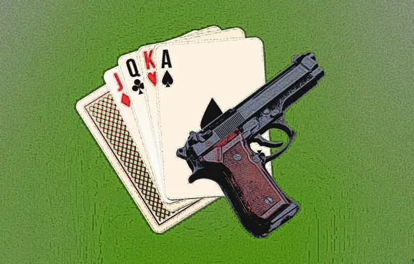 Карты, стол, опасность, Оружие, казино, харизма, джекпот