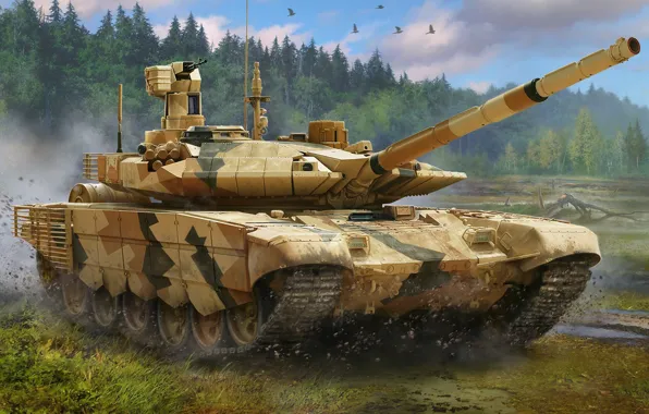 Россия, вс россии, основной боевой танк, ОБТ, MBT, Т-90MC