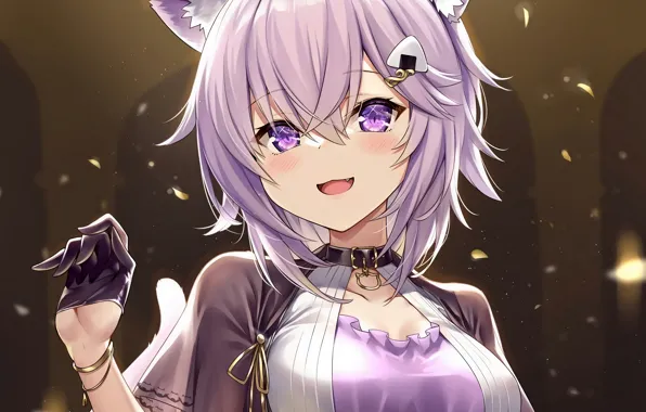 Girl, sexy, blouse, pink hair, anime, beautiful, short hair, pretty