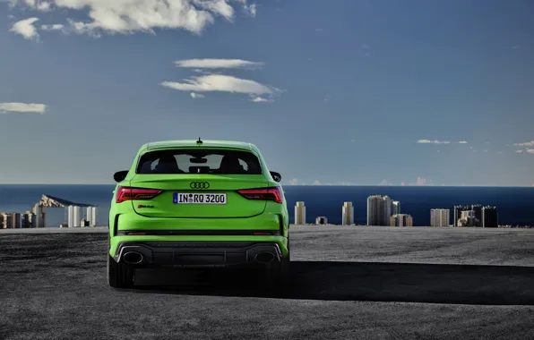 Audi, вид сзади, кроссовер, Sportback, 2020, RS Q3