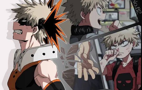 Аниме, арт, герой, Коллаж, парень, Boku no Hero Academia, Моя геройская академия, My Hero Academia