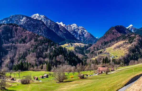 Горы, Скала, Италия, Пейзаж, Pontebba