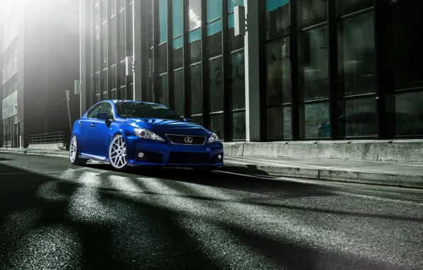 Lexus, City, Car, Blue, Front, Street, Sport, Road