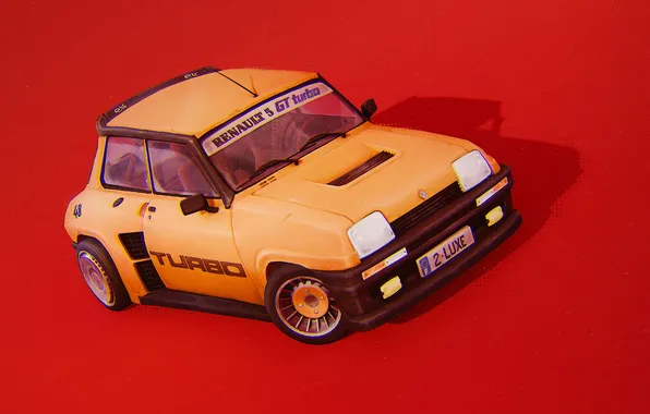 Rally, Fanart, Renault 5 Gt Turbo