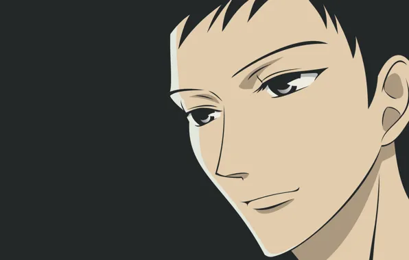 Фон, парень, чёрный фон, Хост-клуб Оранской школы, Ouran Koukou Host Club