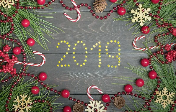 Decoration, Новый Год, Merry, fir tree, украшения, happy, 2019, New Year