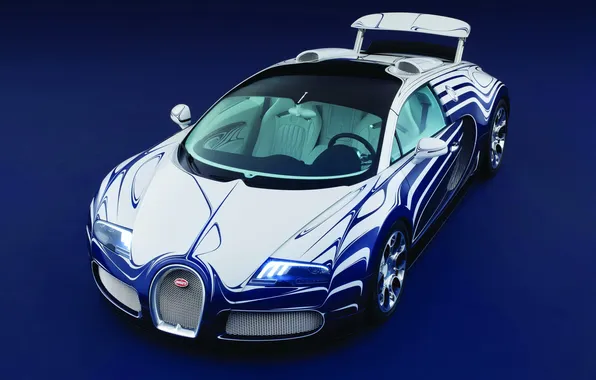 Картинка Bugatti, Veyron, Grand Sport, фарфор, L Or Blanc