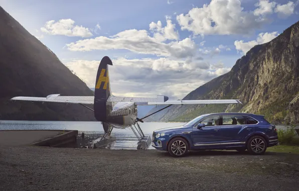 Bentley, Самолет, Автомобиль, Bentley Bentayga, luxury SUV, High wing short take off, De Havilland Canada, …