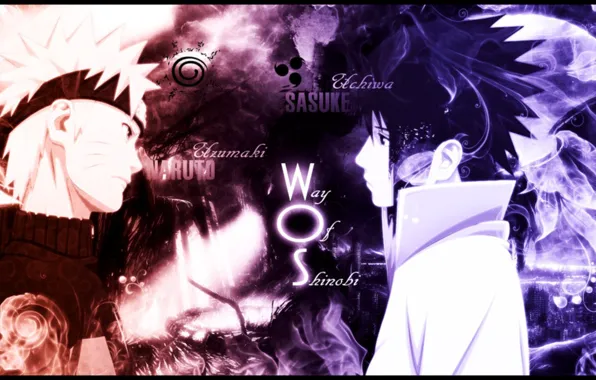 Naruto, Uchiha Sasuke, Naruto Shippuuden, Uzumaki Naruto