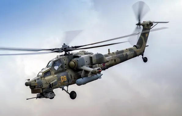 Картинка military, helicopter, aviation, Mi-28, night hunter