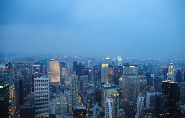 Картинка город, здания, дома, америка, нью-йорк, небоскрёбы, new york, usa