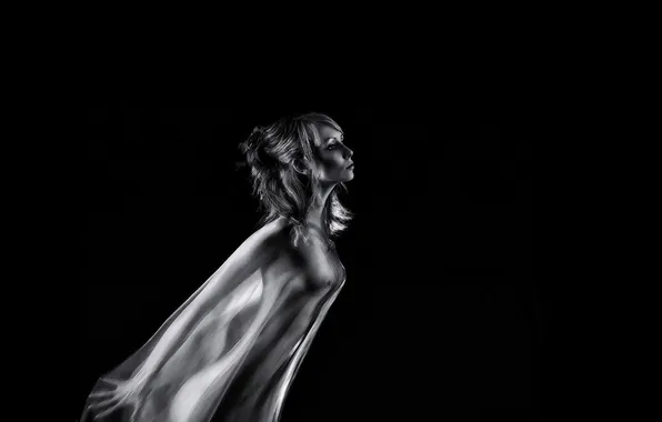 Девушка, темно