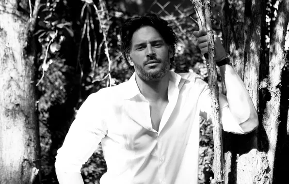 Черно-белое, мужчина, рубашка, красивый, Joe Manganiello