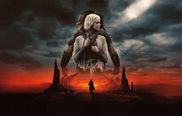 Девушка, фантастика, боевик, постер, Predator, Elle Fanning, Эль Фаннинг, Predator: Badlands
