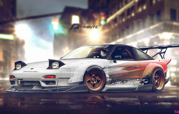 Рисунок, Машина, Nissan, NFS, Арт, Art, Рендеринг, 240SX