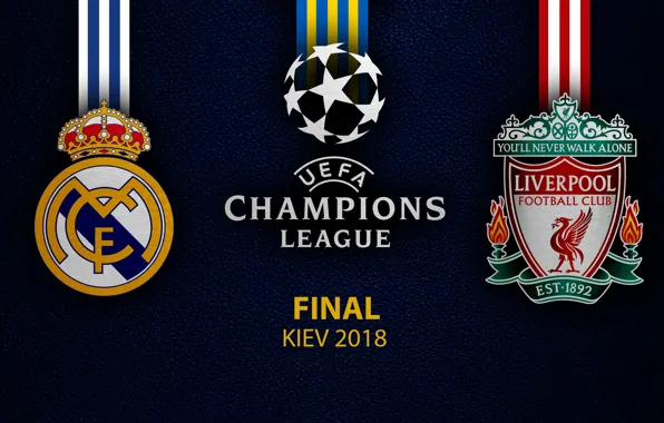 Wallpaper, sport, logo, football, Liverpool, Real Madrid, Kyiv, UEFA Champions League