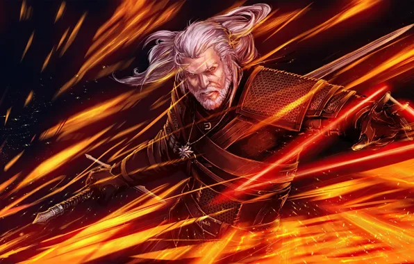Доспехи, воин, мужчина, Geralt of Rivia, Ведьмак 3: Дикая Охота