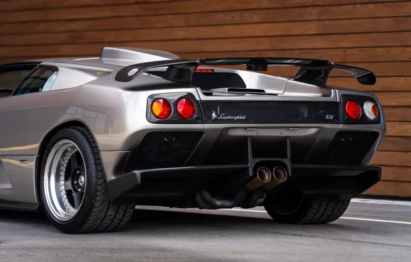 Lamborghini, Diablo, rear view, Lamborghini Diablo GT