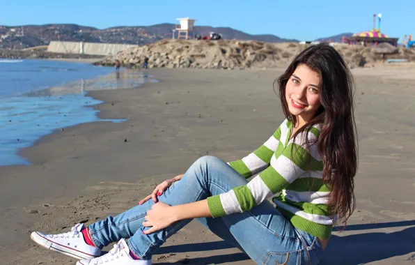 Girl, Beautiful, Beach, Woman, Cute, Hair, Long