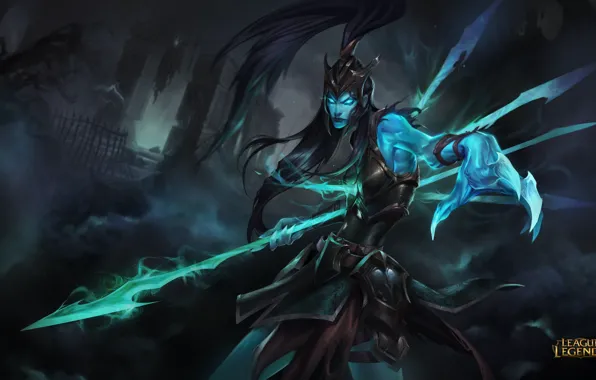 Lol, league of legends, skin, vengeance, Kalista, spear of vengeance