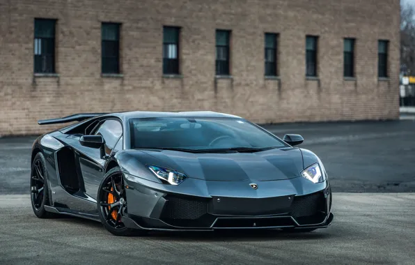 Картинка lamborghini, aventador, gray, lp 700-4