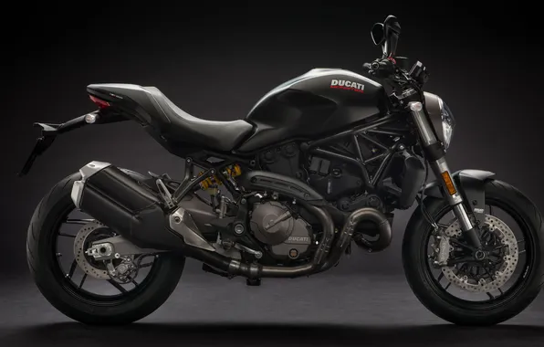 Черный, мото, Ducati