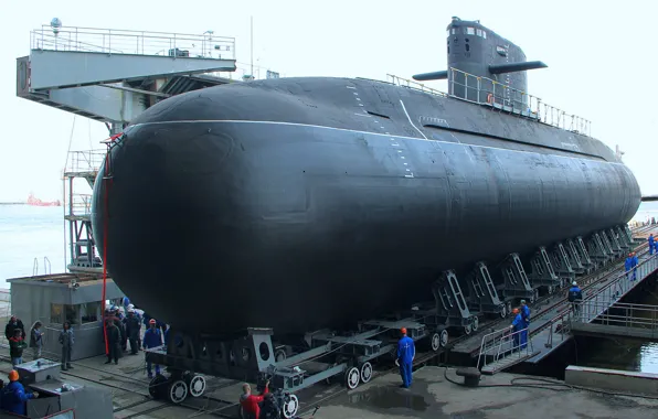 Субмарина, вмф, спуск на воду, кронштадт, проект 677