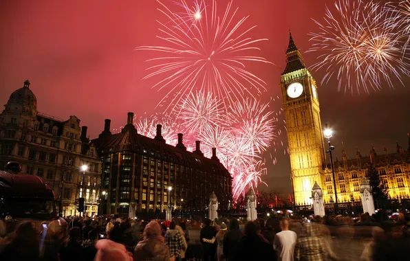 Картинка city, люди, города, Лондон, Рождество, Новый год, new year, london