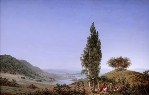 Картинка Summer, Caspar David Friedrich, Munich Neue Pinakothek, Каспар Давид Фридрих, 1807, один из крупнейших представителей …